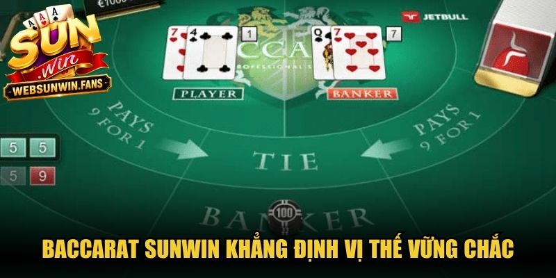 Baccarat Sunwin khẳng định vị thế vững chắc trong lòng cộng đồng bet thủ