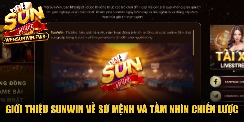 Giới thiệu Sunwin về sứ mệnh và tầm nhìn chiến lược cổng game