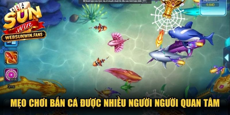 Mẹo chơi bắn cá được nhiều người người quan tâm khi săn thưởng