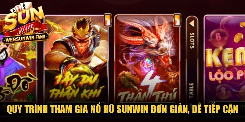 Quy trình tham gia Nổ Hũ Sunwin đơn giản, dễ tiếp cận