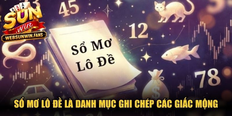 Sổ mơ lô đề là danh mục ghi chép các giấc mộng kèm theo con số liên quan
